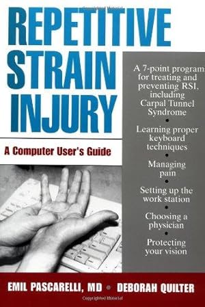 Imagen del vendedor de Repetitive Strain Injury: A Computer User's Guide a la venta por WeBuyBooks