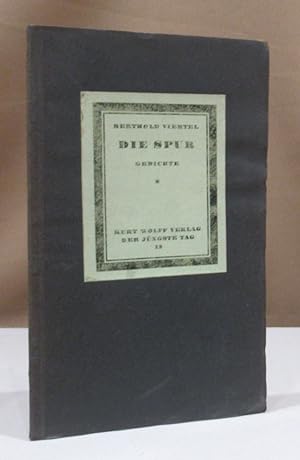 Immagine del venditore per Die Spur. Gedichte. venduto da Dieter Eckert
