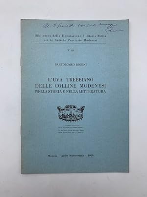 L'uva trebbiano delle colline modenesi nella storia e nella letteratura