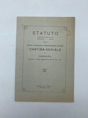 Statuto della Societa' Cooperativa a Responsabilita' limitata Cantina sociale di Fabbrico