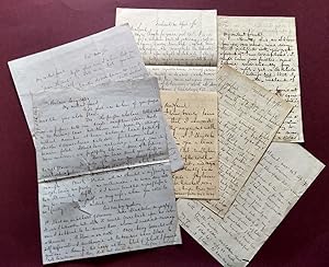 A good series of 7 autograph letters. (7 sides 4to & 13 sides 8vo) , 1850 - 1872, adressed to "My...