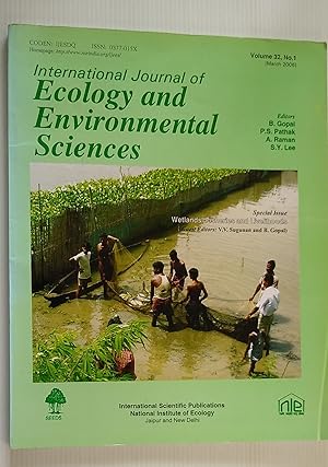 Seller image for International Journal of Ecology and Environmental Sciences Volume 32, no 1 March 2006 for sale by Your Book Soon