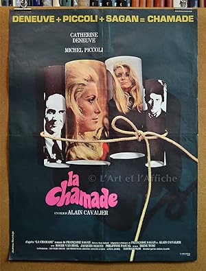 LA CHAMADE, affiche originale du film, Alain Cavalier, C. Deneuve M. Piccoli