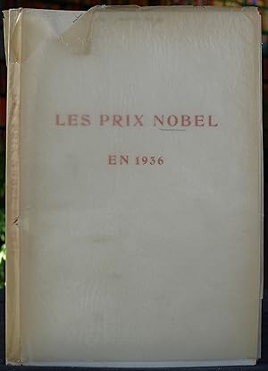 Bild des Verkufers fr Les Prix Nobel en 1936 zum Verkauf von Gurra's Books
