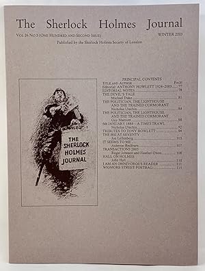 Seller image for The Sherlock Holmes Journal (Volume 26, Number 3-102 issue, Winter 2003) for sale by Zach the Ripper Books