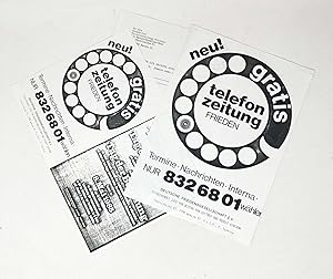 [Three Leaflets for a Telephone Newspaper]