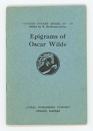 Immagine del venditore per Epigrams of Oscar Wilde [People's Pocket Series No. 168] venduto da Division Leap