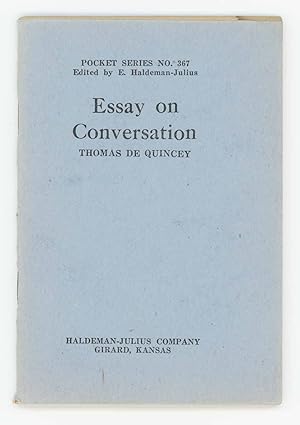 Essay on Conversation. Five Cent Pocket Series No. 367