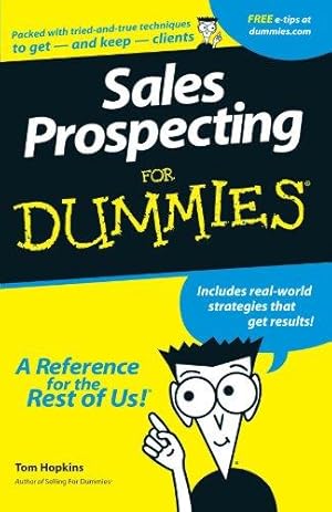 Imagen del vendedor de Sales Prospecting For Dummies a la venta por WeBuyBooks