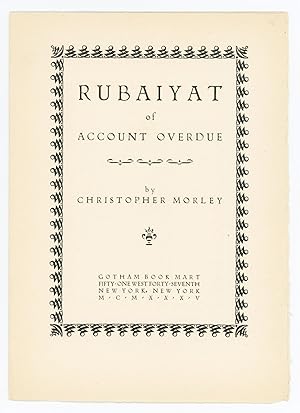 Rubaiyat of Account Overdue