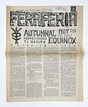 Feraferia Vol. 1, No. 1. Autumnal Equinox 1967. Homecoming to Nature