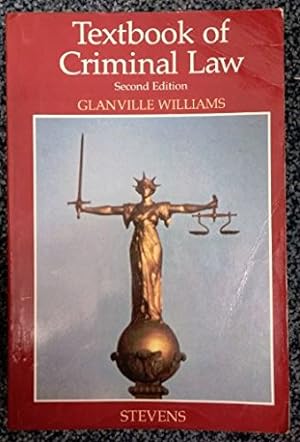 Bild des Verkufers fr Textbook of Criminal Law zum Verkauf von WeBuyBooks