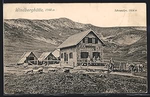 Ansichtskarte Windberghütte mit Schneealpe