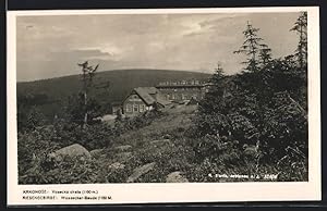 Ansichtskarte Riesengebirge, Blick zur Wossecker-Baude