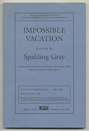 Seller image for Impossible Vacation for sale by Between the Covers-Rare Books, Inc. ABAA