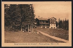 Ansichtskarte Arnsdorf i. Riesengebirge, Bergfriedenbaude