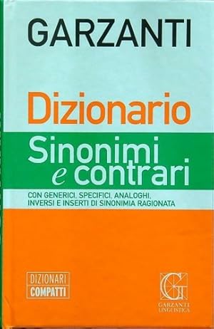 Image du vendeur pour Dizionario sinonimi e contrari. mis en vente par FIRENZELIBRI SRL