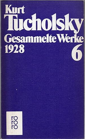 Bild des Verkufers fr Gesammelte Werke VI. 1928 1928 zum Verkauf von Antiquariat Buchhandel Daniel Viertel