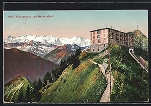 Ansichtskarte Stans, Hotel Stanserhorn mit Berneralpen