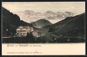 Ansichtskarte Urnäsch, Gasthaus Rossfall am Säntisweg