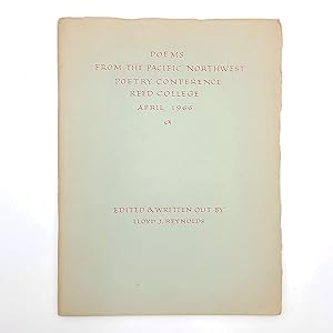 Imagen del vendedor de Poems from the Pacific Northwest Poetry Conference, Reed College, April 1966 a la venta por Boyd Used & Rare Books