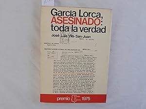 Image du vendeur pour Garca Lorca, Asesinado: toda la verdad. mis en vente par Librera "Franz Kafka" Mxico.