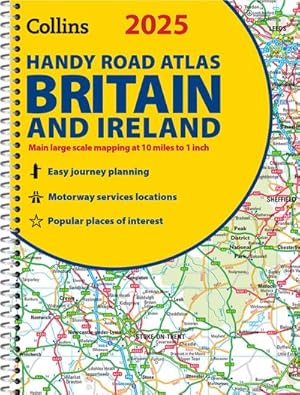 Bild des Verkufers fr 2025 Collins Handy Road Atlas Britain and Ireland : A5 Spiral zum Verkauf von Smartbuy