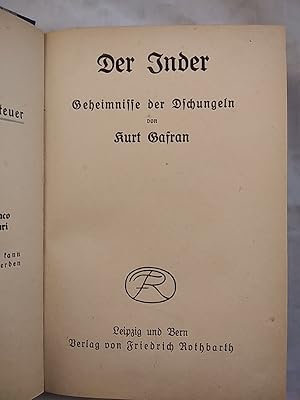 Imagen del vendedor de Der Inder - Geheimnisse der Dschungeln. a la venta por KULTur-Antiquariat