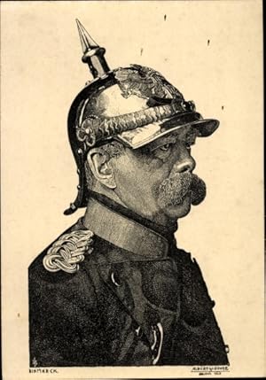 Künstler Ansichtskarte / Postkarte Fürst Otto von Bismarck, Portrait