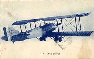 Ansichtskarte / Postkarte Französisches Militärflugzeug Hanriot