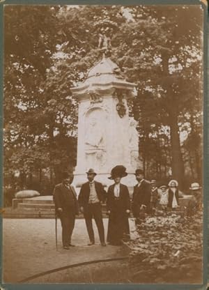 Foto Berlin Tiergarten, Partie im Tiergarten, Komponisten-Denkmal