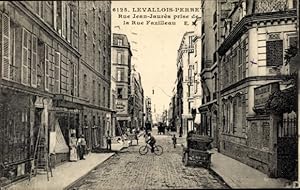 Ansichtskarte / Postkarte Levallois Perret Hauts de Seine, La Rue du Bois in der Nähe der Rue Faz...