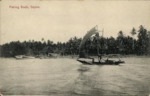 Ansichtskarte / Postkarte Ceylon Sri Lanka, Fischerboot