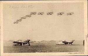 Ansichtskarte / Postkarte Französische Militärflugzeuge