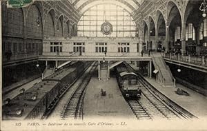 Ansichtskarte / Postkarte Paris, Innenraum des neuen Gare du Orleans