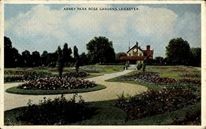Ansichtskarte / Postkarte Leicester East Midlands England, Abbey Park Rose Gardens