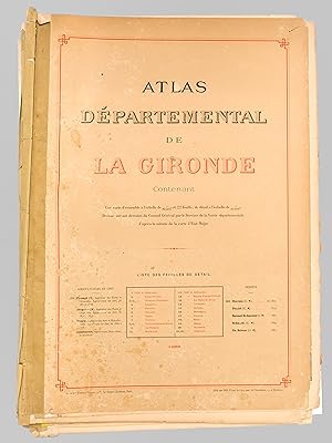 Atlas départemental de la Gironde [ Edition originale ] [ Liste des feuilles de détail : ] Cordou...
