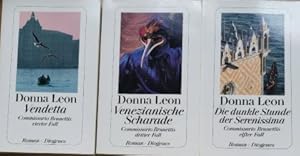 Bild des Verkufers fr Commissario Brunettis Fall: Venezianische Scharade/Vendetta/ Die dunkle Stunde der Serenissima 3 Bnde, zum Verkauf von Gabis Bcherlager