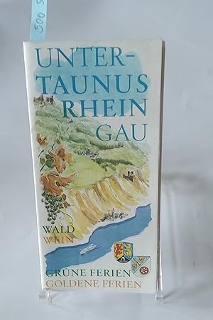 Seller image for Untertaunus / Rheingau. Mit Beilagen. for sale by AphorismA gGmbH
