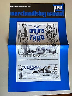 Image du vendeur pour The Drums of Tabu Pressbook 1965 James Philbrook, Seyna Sein mis en vente par AcornBooksNH