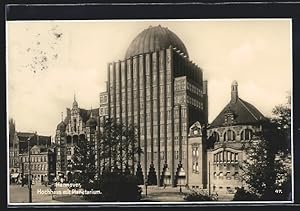 Ansichtskarte Hannover, Hochhaus mit Planetarium