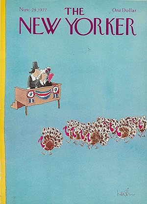 Seller image for The New Yorker November 28, 1977 Heidi Goennel FRONT COVER ONLY for sale by AcornBooksNH