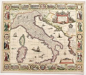 Tabulae Italiae, Corsicae, Sardiniae et adjacentium Regnorum nova et accurata delineatio.