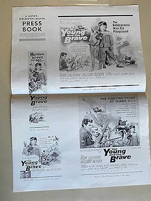 Imagen del vendedor de The Young and the Brave Pressbook 1963 Rory Calhoun, William Bendix, Richard Jaecke a la venta por AcornBooksNH