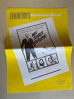 Imagen del vendedor de We Shall Return! Pressbook 1963 Cesar Romero, Linda Libera, Anthony Ray a la venta por AcornBooksNH