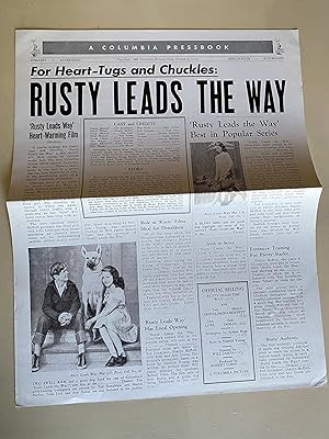 Imagen del vendedor de Rusty Leads the Way Pressbook 1948 Ted Donaldson, Sharyn Moffett, Scarce! a la venta por AcornBooksNH