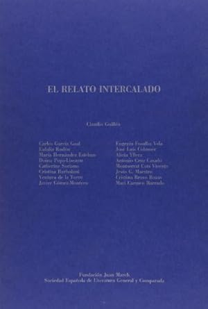 Seller image for El relato intercalado for sale by LIBRERA OESTE