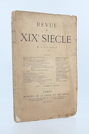 Image du vendeur pour Revue du XIXme sicle N5 du 1er aot 1866 mis en vente par Librairie Le Feu Follet