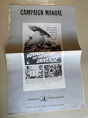 Seller image for Voyage to the End of the Universe Pressbook 1963 Dennis Stephens for sale by AcornBooksNH