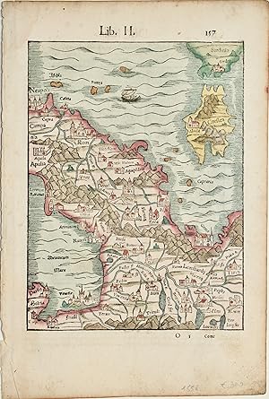(Senza titolo) Carta geografica dellíItalia centro-settentrionale vista da nord.